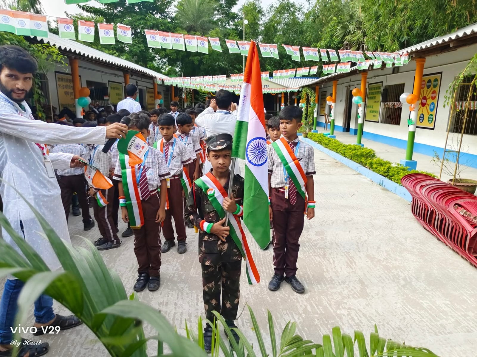 Flag hoisting ceremony